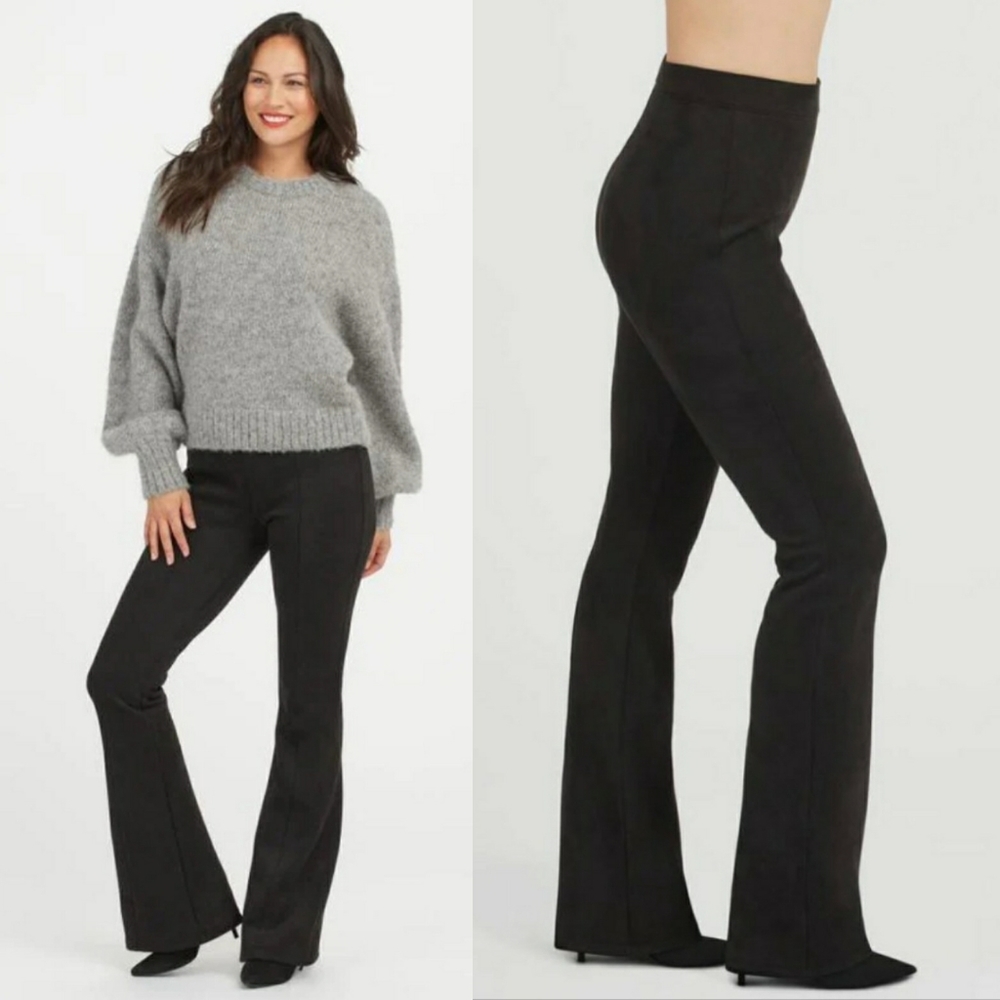SPANX TALL Faux Suede Flare Pants